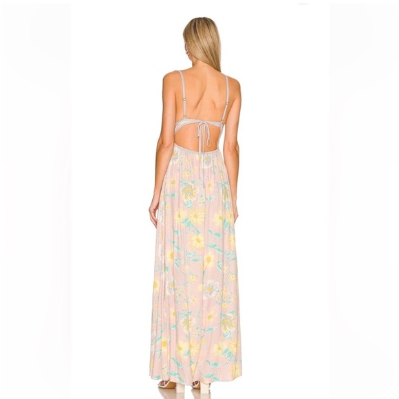 NWT Free People Wisteria Maxi Dress XS Light Combo Floral Pink Spring Wedding - Picture 3 of 12